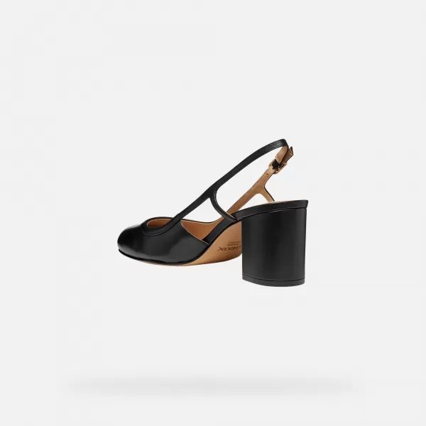  Dámske lodičky GEOX VIRNILISA 65 G013227 ČIERNA 