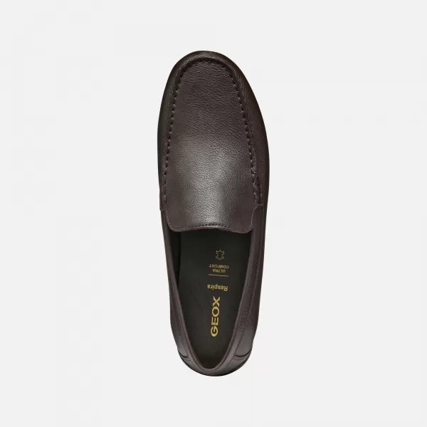  Pánske mokasíny GEOX SPHERICA EC16 G002878 TMAVO HNEDÁ 