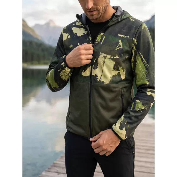  Pánska softshellová bunda premium ALTISPORT VOJ/ALM125JACK01 MASKAC/GRN 