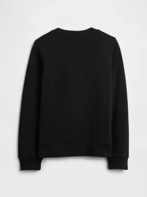 Detská mikina GAP CREW SWEATSHIRT 839149-07 DISCO BALL SILVER