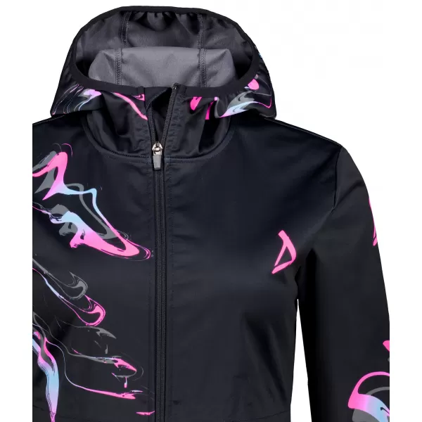  Dámska softshellová bunda premium ALTISPORT VOJ/ALW064JACK01 ČIERNORUŽOVÁ 