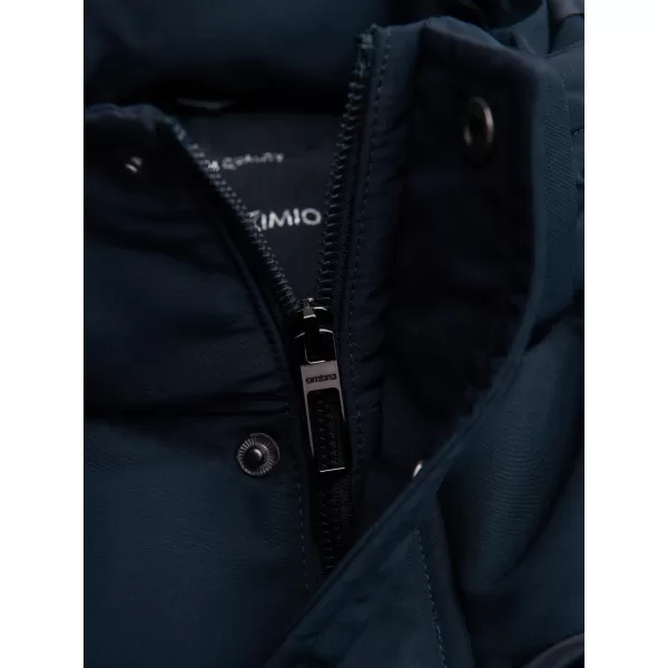  Pánska bunda OMBRE OM-JAHP-0237 NÁMORNÍCKA MODRÁ 