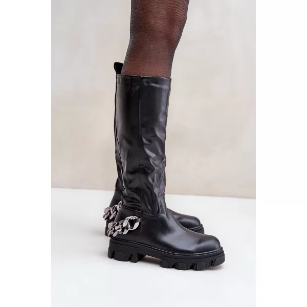  Dámske čižmy BOTO NAURICETTE 35013 BLACK 