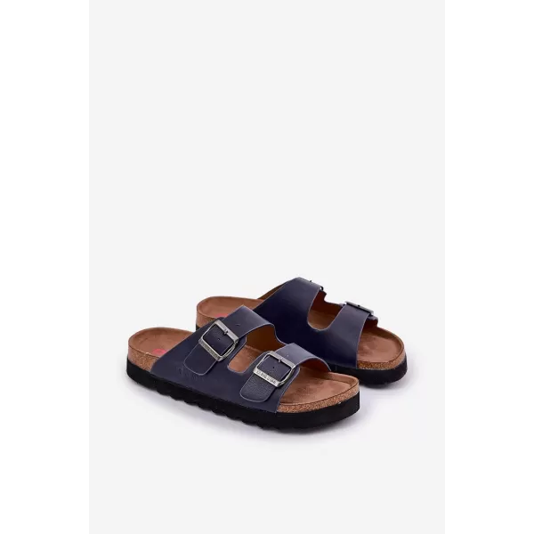  Pánske šľapky BIG STAR NN174530 BLUE Big Star Shoes 