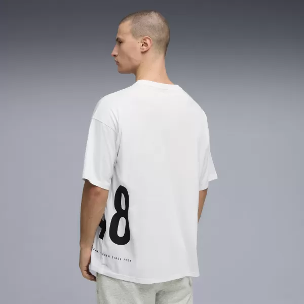  Pánske tričko PUMA M GRAPHIC OVERSIZED TEE 528528_02 PUMA WHITE 