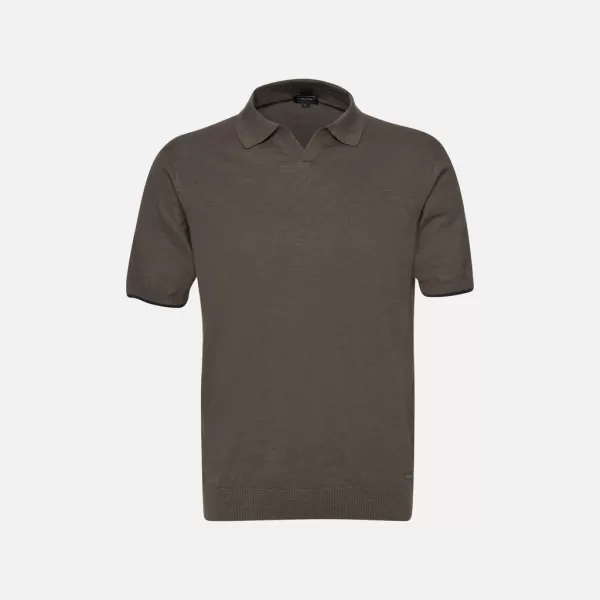  Pánske tričko GEOX KNIT G012317 KHAKI 