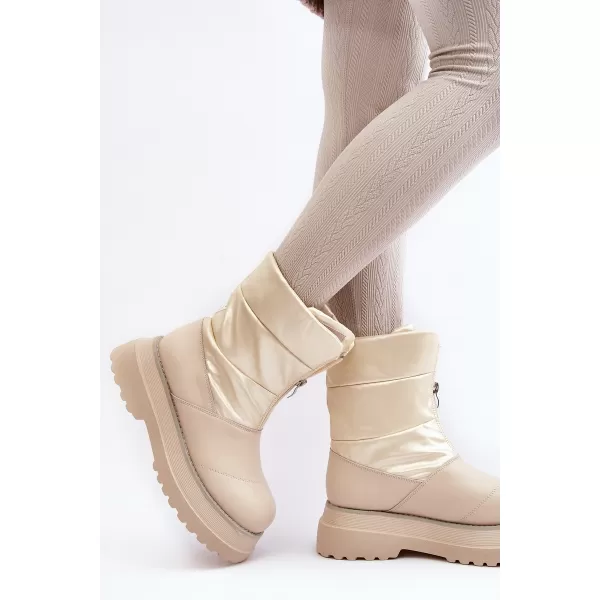  Dámske snehule GOE MM2N4079 BEIGE 