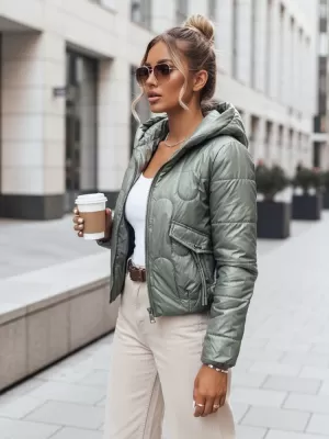 Dámska bunda DSTREET TY3712 ZELENÁ