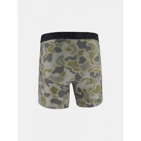  Pánske boxerky UNDER ARMOUR UA PERFORMANCE TECH - PRINT 6IN - 1PK 1383875-069 TITÁN 