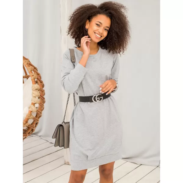  Dámske šaty BASIC FEEL GOOD RV-TU-5184.93P GRAY 