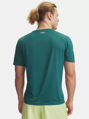 Pánske tričko UNDER ARMOUR UA TECH TAPING SS 6012356-339 ZELENÁ