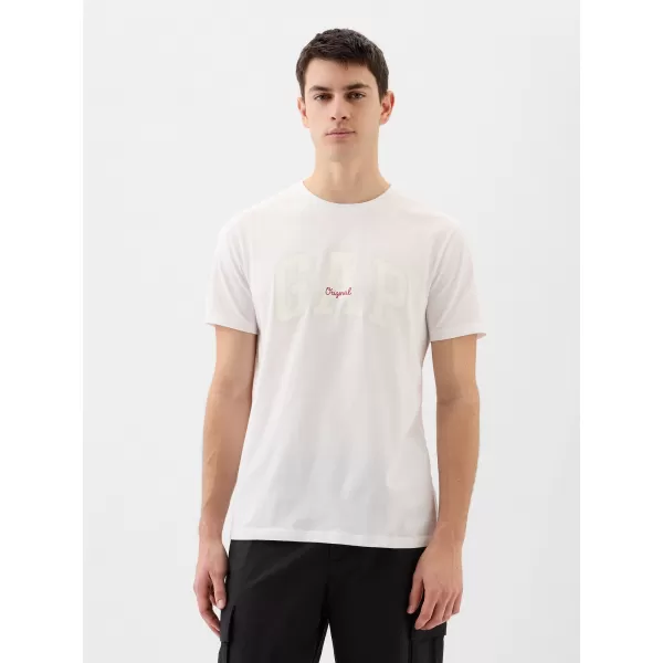  Pánske tričko GAP LOGO TEE 471777-08 OPTIC WHITE 