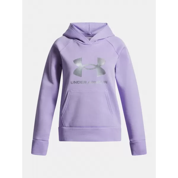  Dievčenská mikina UNDER ARMOUR UA RIVAL FLC SHIMMER HDY 6004118-538 FIALOVÁ 