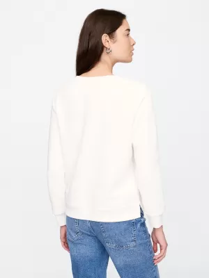 Dámska mikina GAP LOGO CREWNECK SWEATSHIRT 744529-03 NEW OFF WHITE
