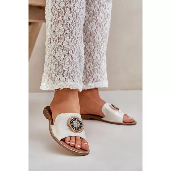  Dámske šľapky BOTO O 35305 WHITE 