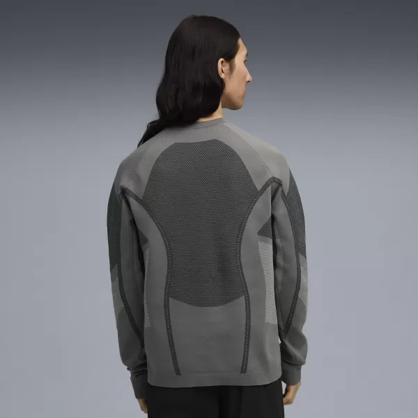  Pánska mikina PUMA X SAN SAN GEAR KNIT LS 632549-08 STUDENÁ STREDNE ŠEDÁ 