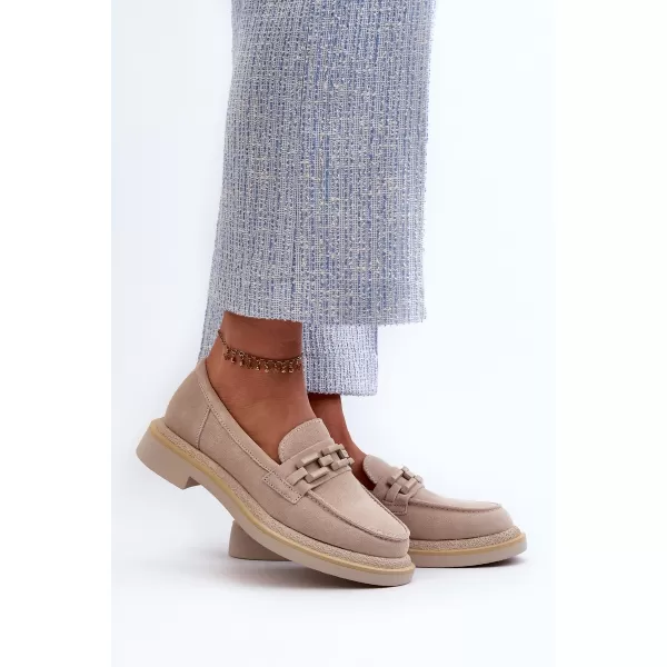  Dámske mokasíny S.BARSKI HX52-222 BEIGE 