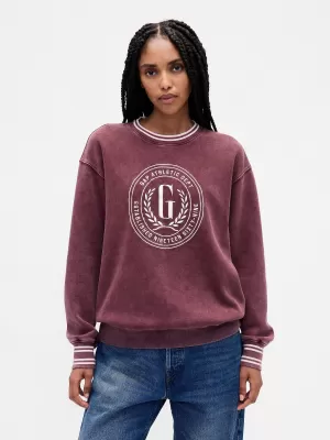Dámska mikina GAP LOGO SWEATSHIRT 817101-01 TOSKÁNSKE ČERVENÉ UMÝVANIE