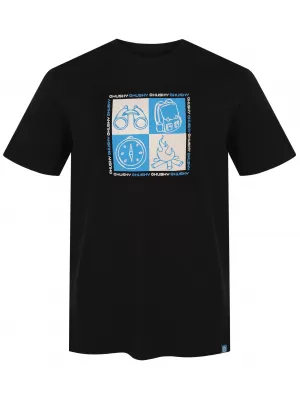 Pánske tričko HUSKY TEE SQUARE M BLACK