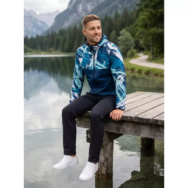  Pánska softshellová bunda premium ALTISPORT VOJ/ALM039JACK01 NÁMORNÁ MODRÁ 