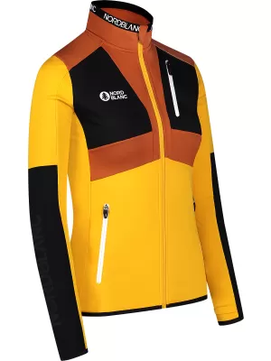 Dámska mikina powerfleece NORDBLANC RIVA NBWFL8289 JANTÁROVÁ