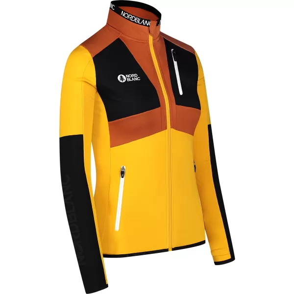  Dámska mikina powerfleece NORDBLANC RIVA NBWFL8289 JANTÁROVÁ 