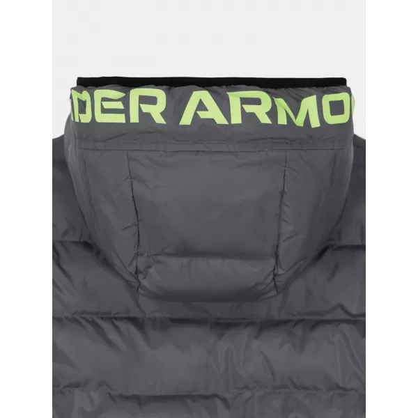  Chlapčenská bunda UNDER ARMOUR UA PRONTO COLORBLOCK PUFFER JACKET UJFIM09F-021 ŠEDÁ 