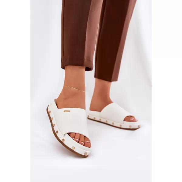  Dámske šľapky BIG STAR RR274216 WHITE Big Star Shoes 