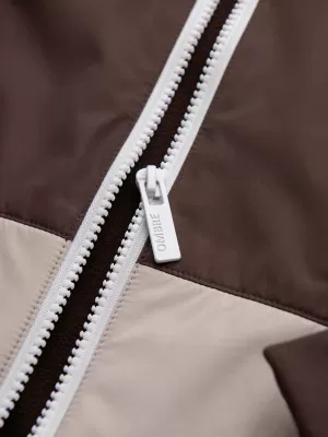 Pánska bunda OMBRE OM-JANP-0242 BROWN AND BEIGE