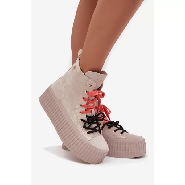  Dámske topánky GOE SS2N4047 BEIGE 