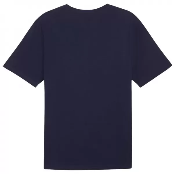  Pánske tričko PUMA TEAMRISE LOGO JERSEY COTTON 658705-06 PUMA NÁMORNÍCKA/PUMA BIELA 
