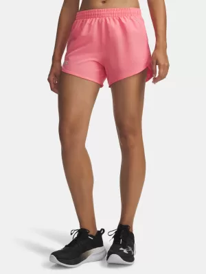 Dámske kraťasy UNDER ARMOUR UA FLY BY 3'' SHORTS 1382438-602 RUŽOVÁ