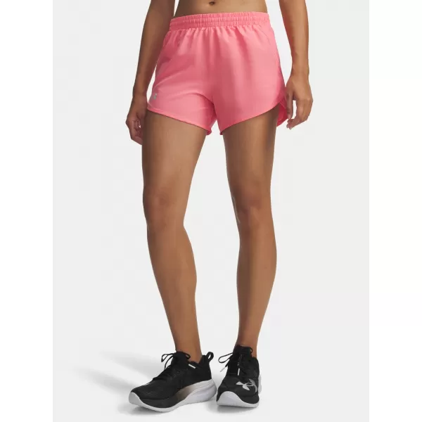  Dámske kraťasy UNDER ARMOUR UA FLY BY 3'' SHORTS 1382438-602 RUŽOVÁ 