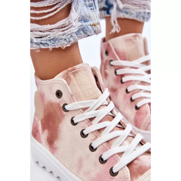  Dámske tenisky BIG STAR LL274048 BEIGE/NUDE Big Star Shoes 