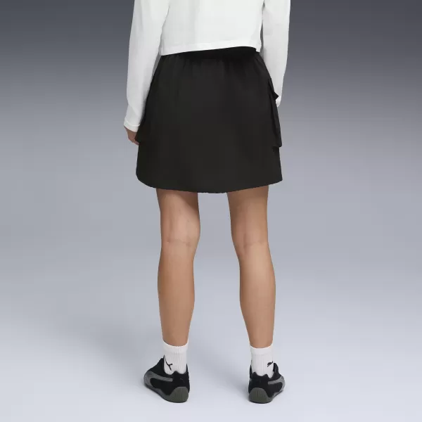  Dámska sukňa PUMA WARDROBE ESS WV CARGO SKIRT 634584_01 PUMA BLACK 