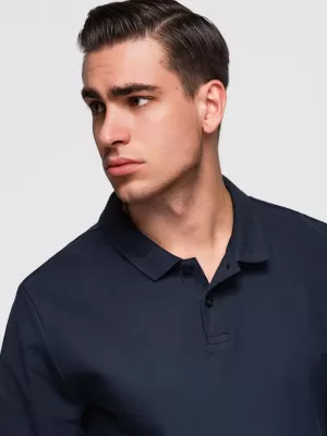 Pánske tričko OMBRE OM-POBL-0162 NAVY BLUE