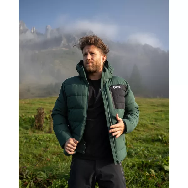  Pánska zimná bunda NORDBLANC BRAMBLE NBWJM8258 TMAVO ZELENÁ 