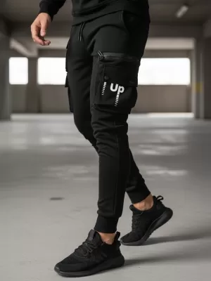 Pánske nohavice DSTREET UX4155 ČIERNA