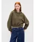 Dámska mikina GAP LOGO PULLOVER HOODIE 841725-13 BLACK MOSS WASH