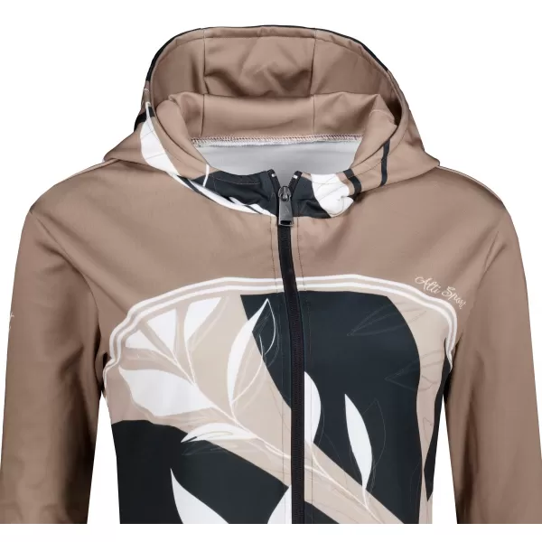  Dámska mikina na zips premium ALTISPORT VOJ/ALW128MI02 KÁVOVÁ 