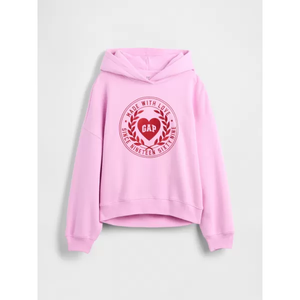  Detská mikina GAP LOGO HOODIE PULLOVER 869541-00 SUGAR PINK 