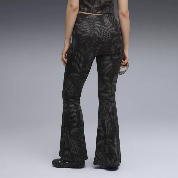  Dámske nohavice PUMA DARE TO FLARED PANTS 632147-01 PUMA ČIERNA 