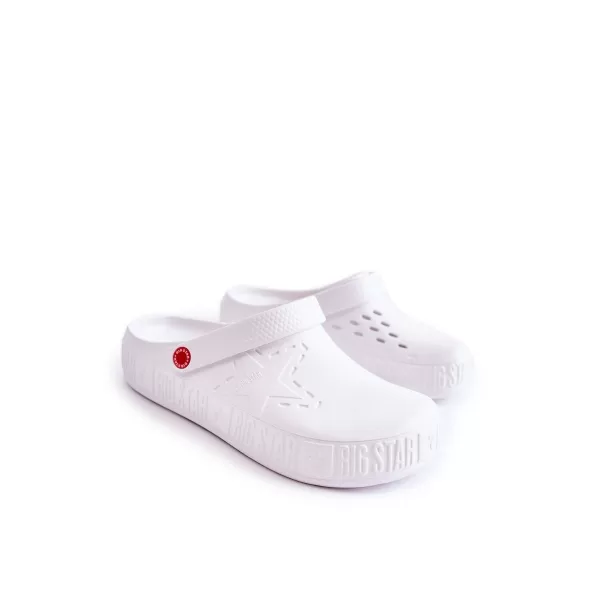  Pánske šľapky BIG STAR II175003 WHITE Big Star Shoes 