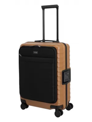 Palubný kufor TITAN Overseas S Front pocket KAŇONOVÝ BRONZ