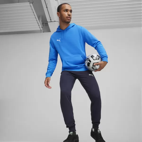  Pánska mikina PUMA TEAMGOAL CASUALS HOODY 658618_02 IGNITE BLUE/ ZAPÁLIŤ MODRÁ/PUMA BIELA 