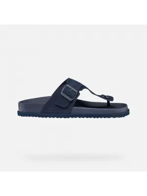 Pánske šľapky GEOX PARNAIBA G014437 TMAVO MODRÁ