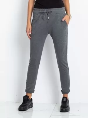 Dámske tepláky BASIC FEEL GOOD RV-DR-3698.09X DARK GREY