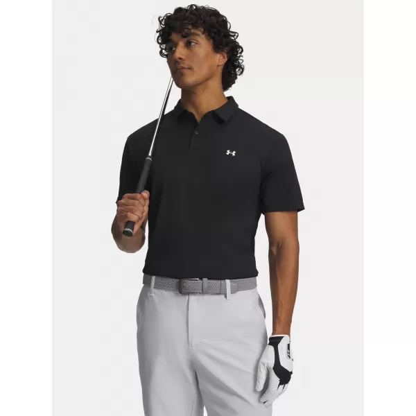  Pánske tričko UNDER ARMOUR T2G PIQUE POLO 6012303-001 ČIERNA 