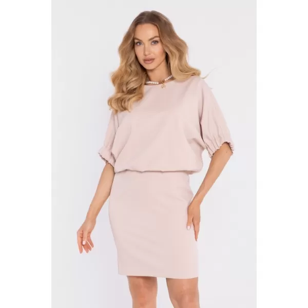  Dámske šaty MOE M904 LIGHT BEIGE 