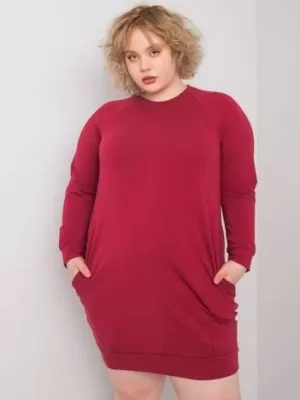 Dámske šaty BASIC FEEL GOOD RV-SK-6296.99 BURGUNDY